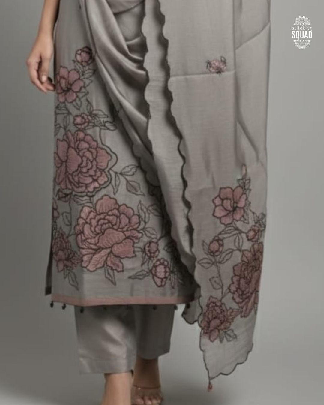 Tissue Patchwork Embroidered Unstitched Suit Set