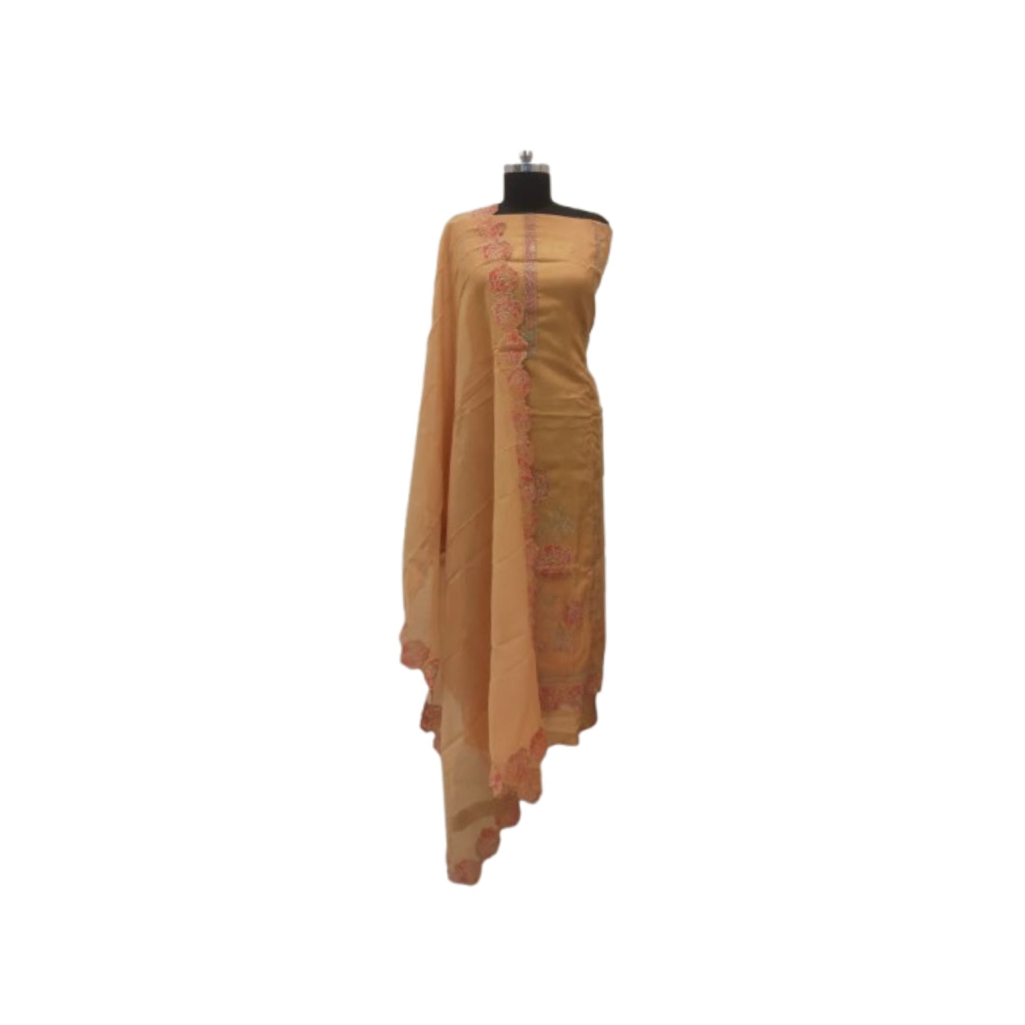 TISSUE UNSTITCH SUIT HIGHLIGHT WITH MACHINE EMBROIDERY