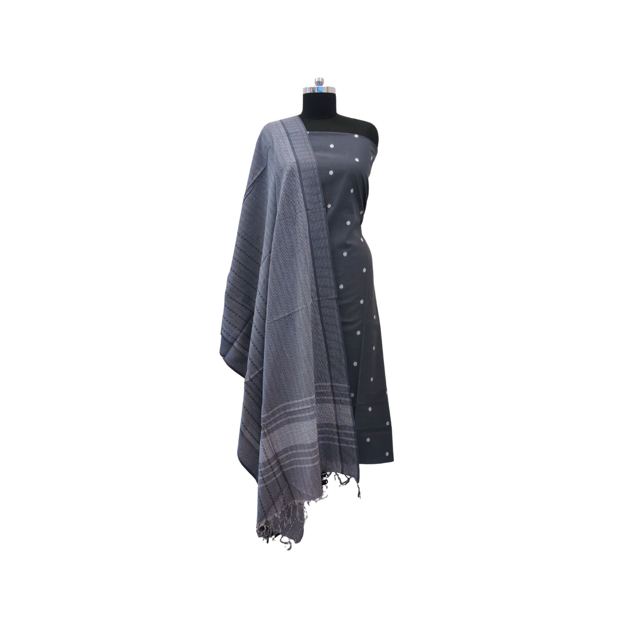 HANDLOOM JAMDANI COTTON SUIT