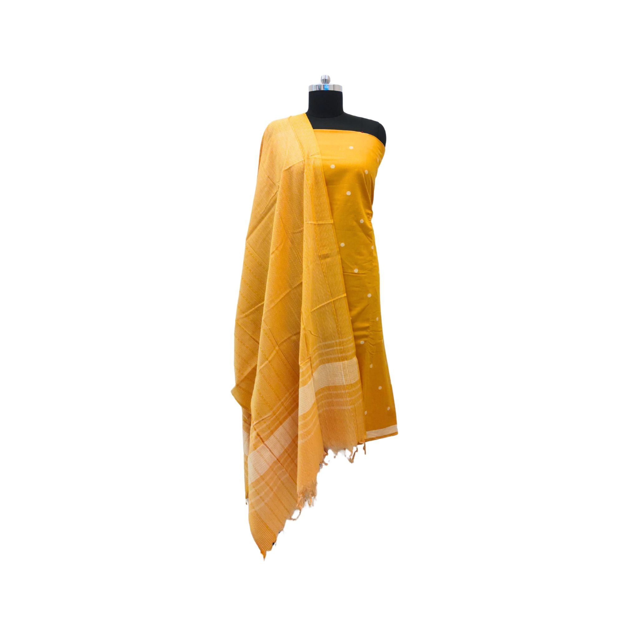 HANDLOOM JAMDANI COTTON SUIT