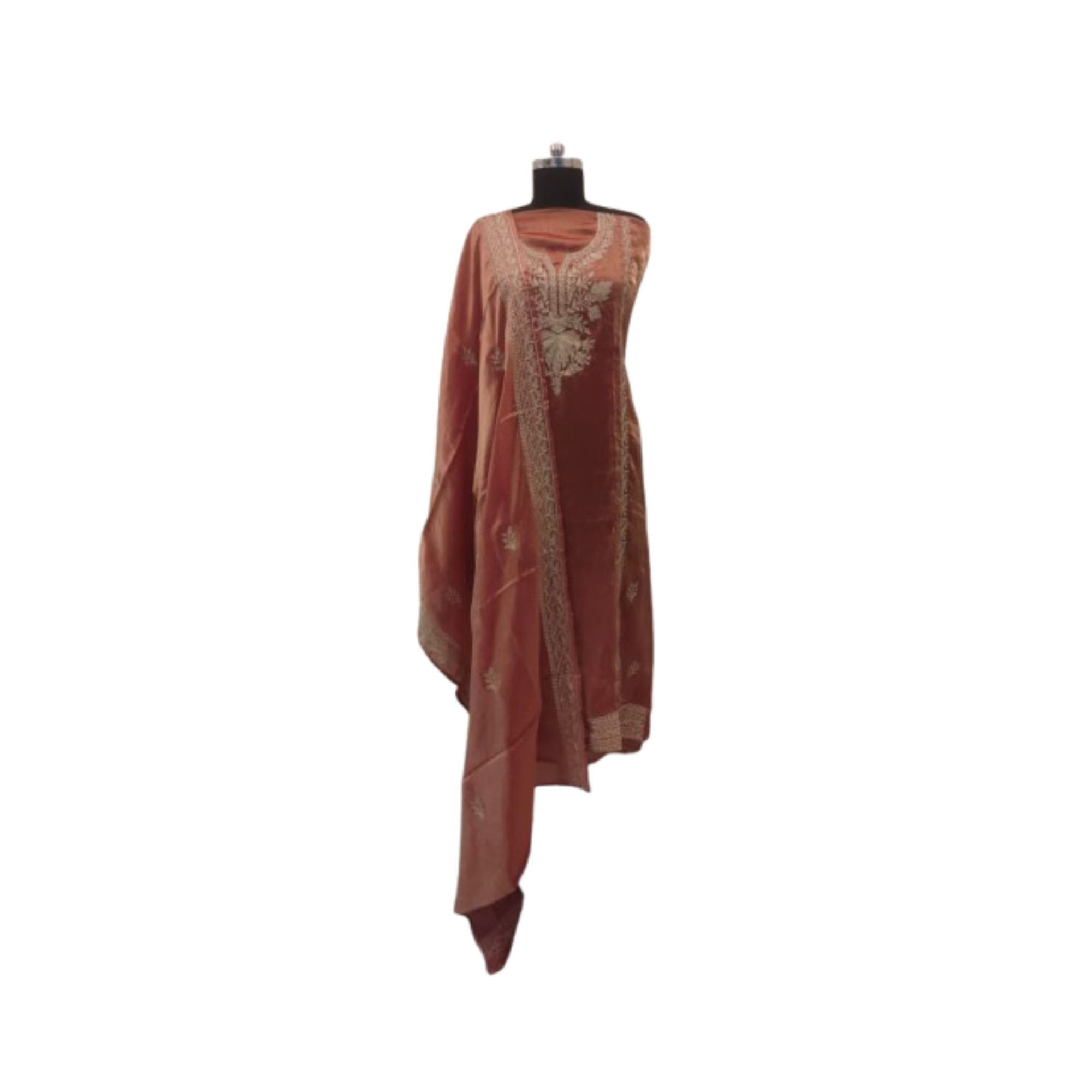 JIMICCHU UNSTITCH SUIT ADORNED WITH MACHINE EMBROIDERY