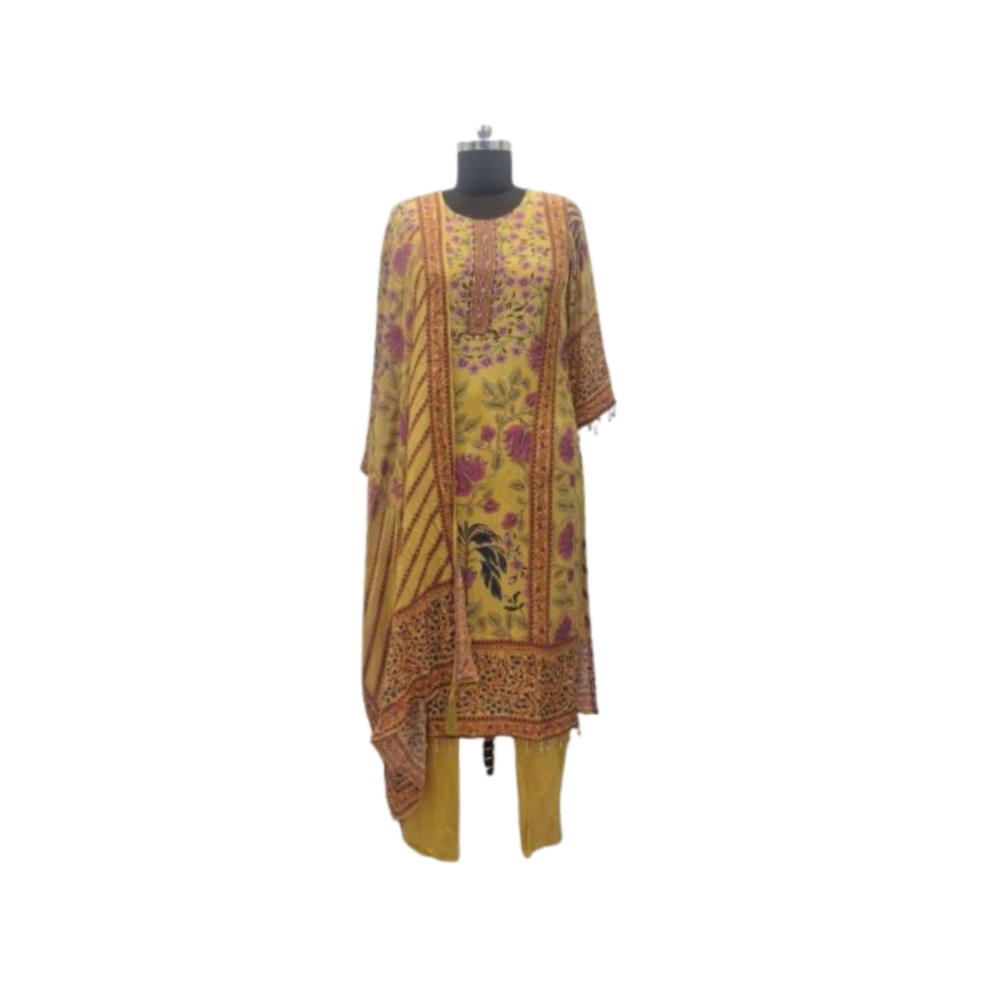 CRAPE  DIGITAL PRINT READY TO WEAR SUIT