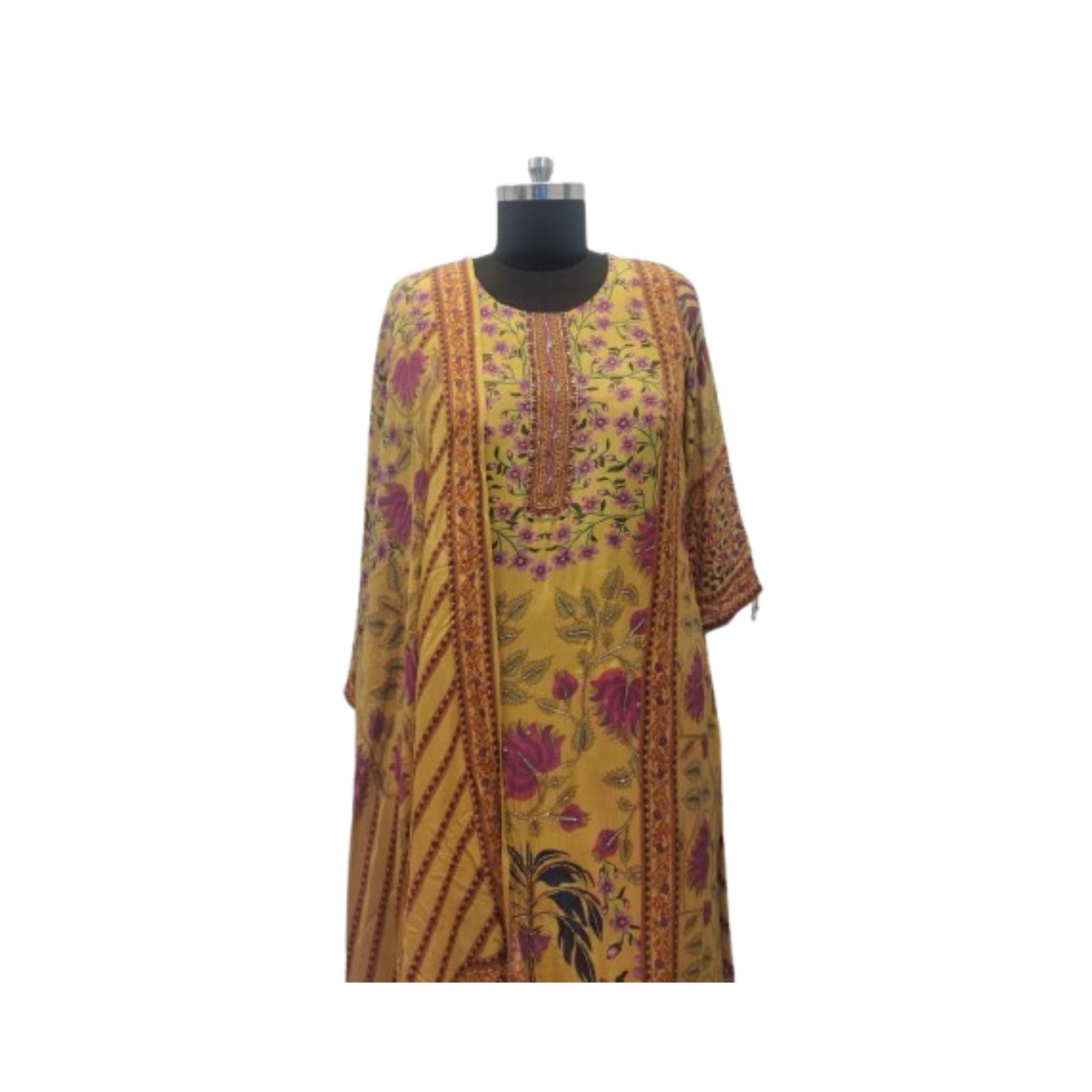 CRAPE  DIGITAL PRINT READY TO WEAR SUIT