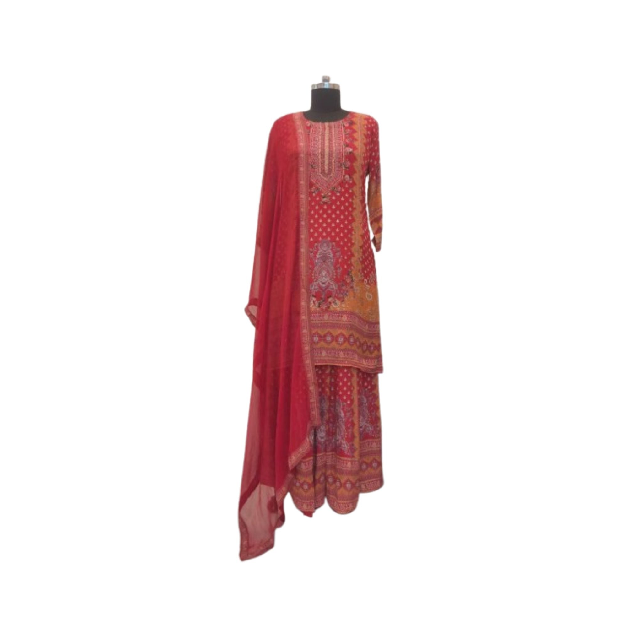 CRAPE DIGITAL PRINT READY TO WEAR SUIT