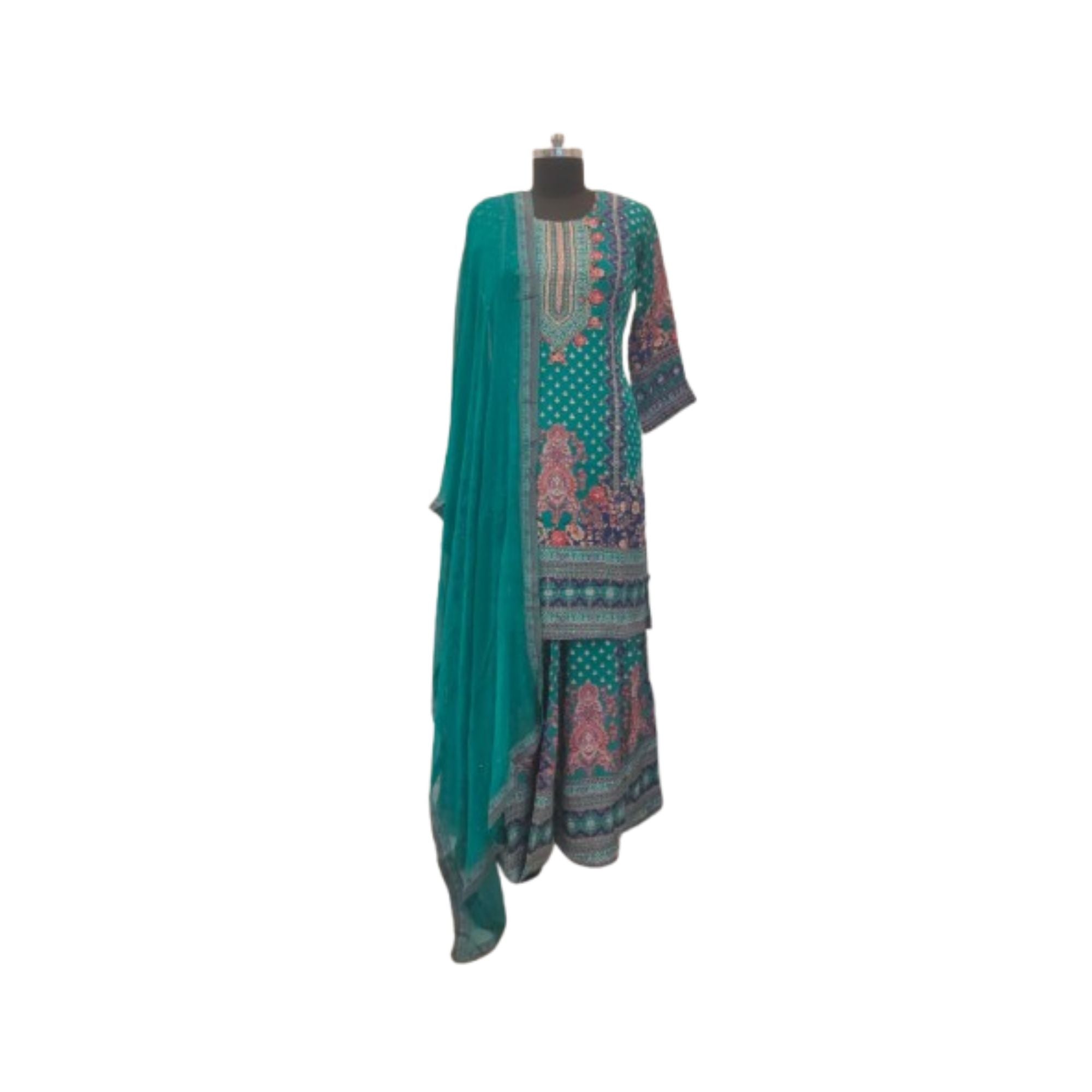 CRAPE DIGITAL PRINT READY TO WEAR SUIT