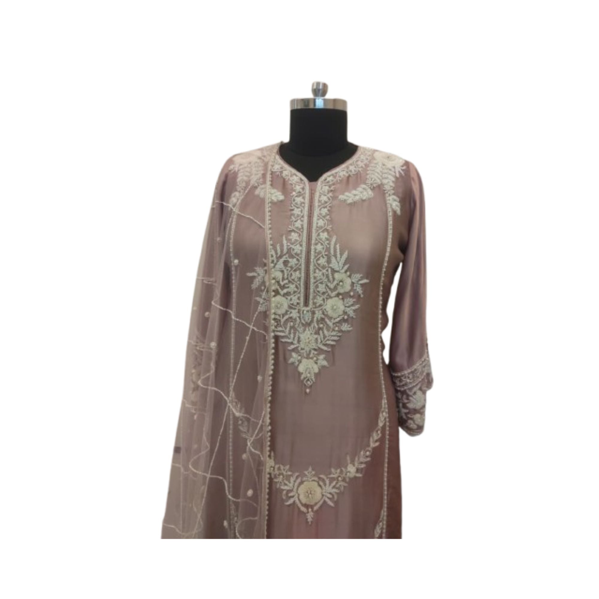 SATIN READY TO WEAR GARARA SUIT