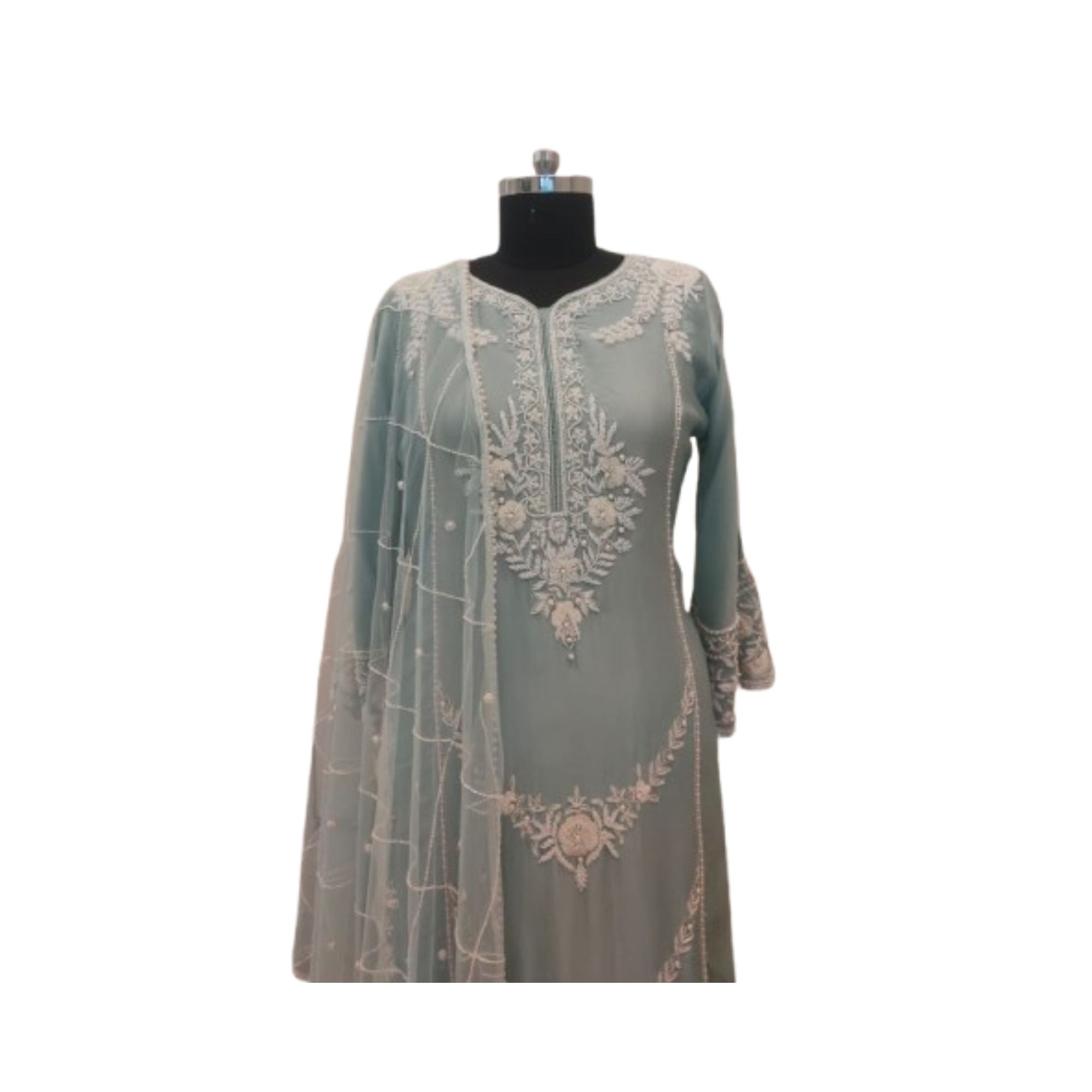 SATIN READY TO WEAR GARARA SUIT