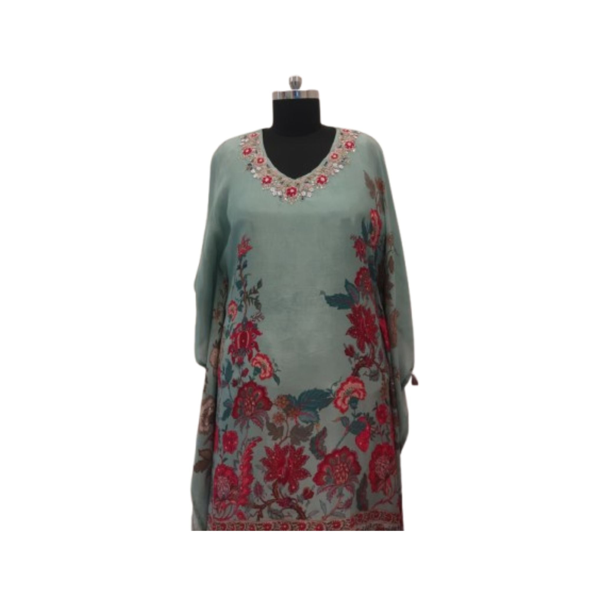 CRAPE KAFTAN  WITH PLAZZO