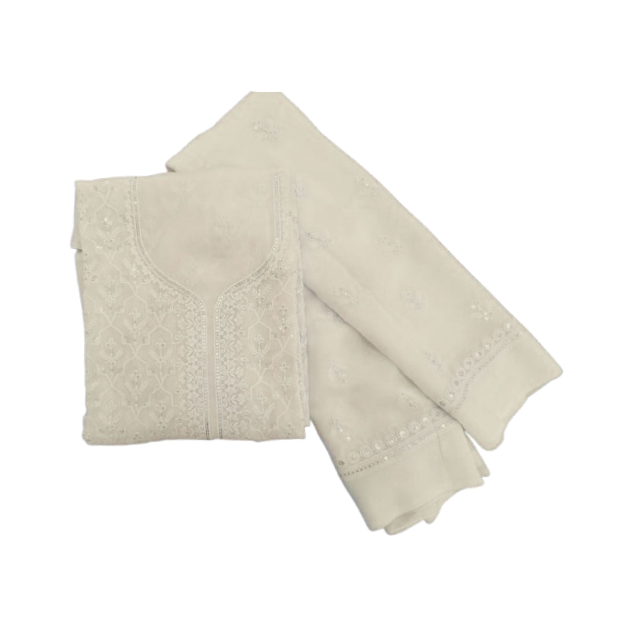 LUCKNOWI GEORGETTE UNSTITCH SUIT