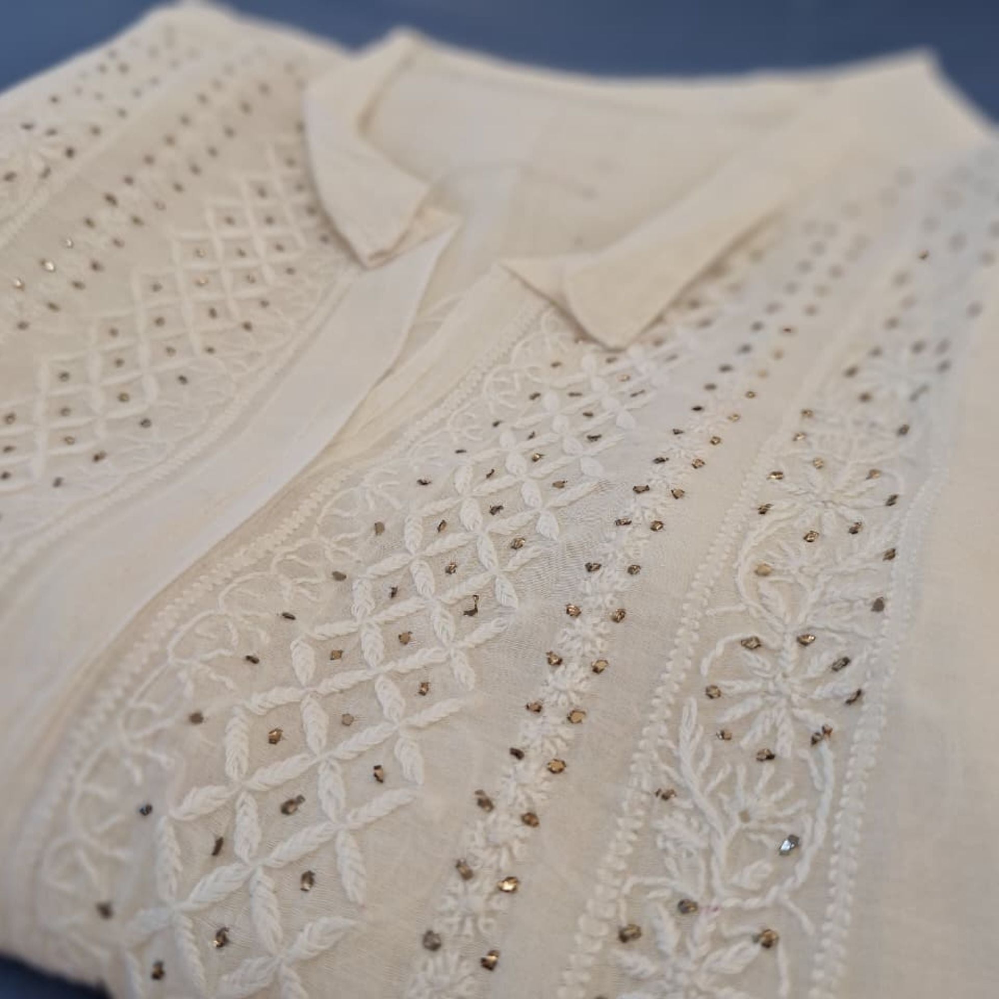 LUCKNOWI CHANDERI CO-ORD SET