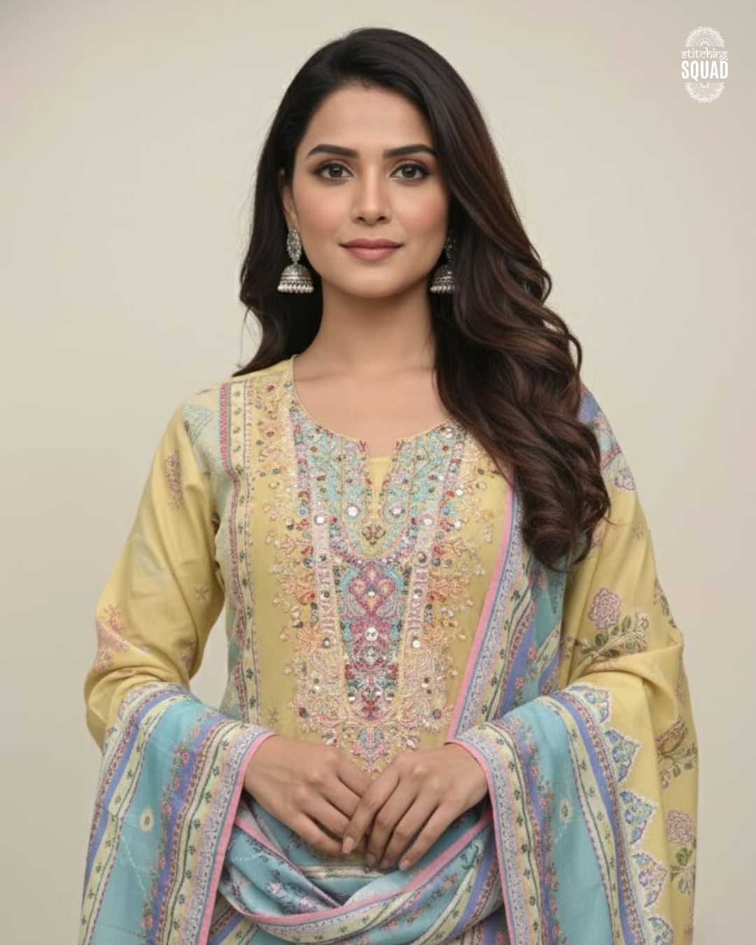 Intricately Crafted Ethnic Unstitch Wear in Soft Hues, Made for Refined Everyday Elegance