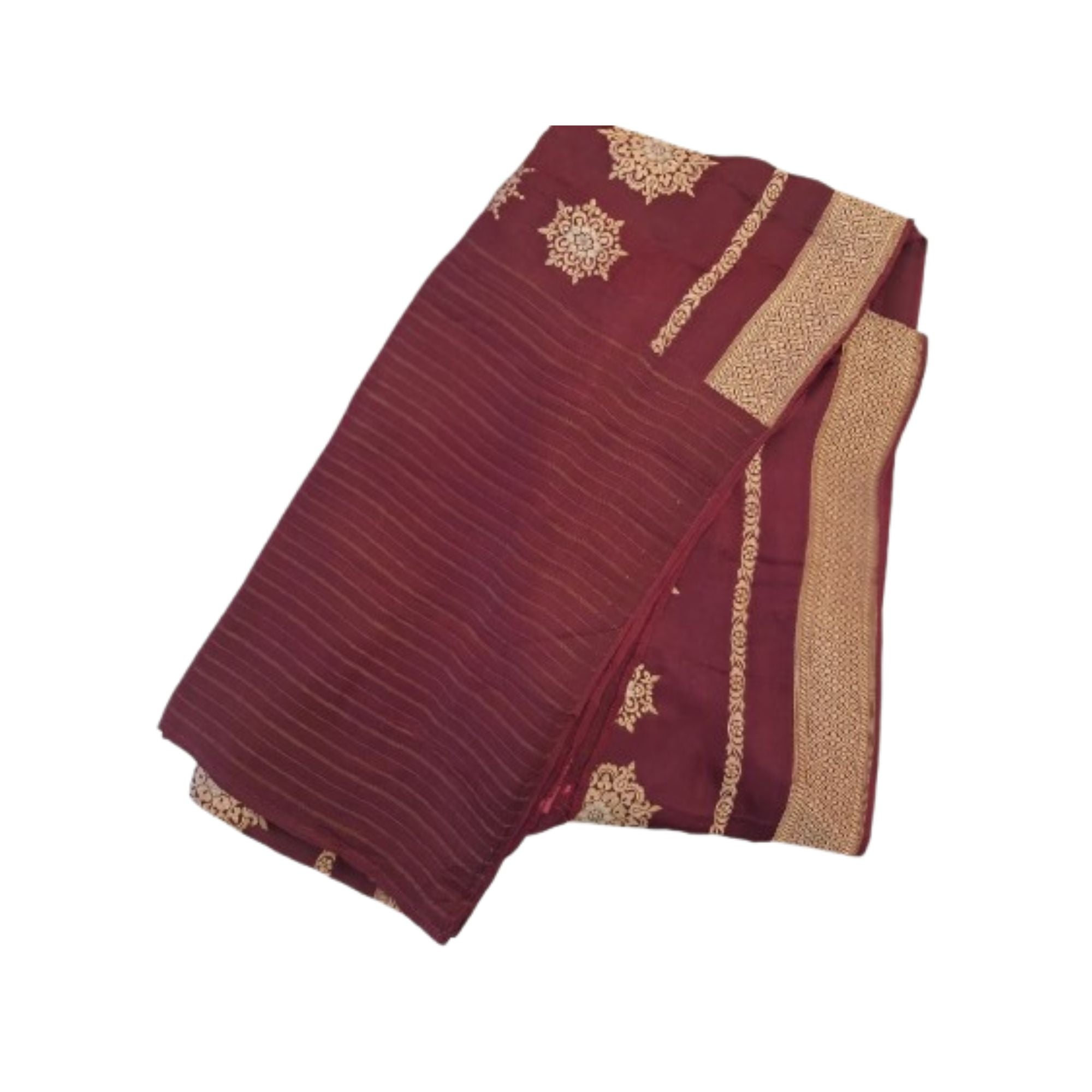 SILK BANARASI SAREE HIGHLIGHTED WITH ALL OVER BUTTI