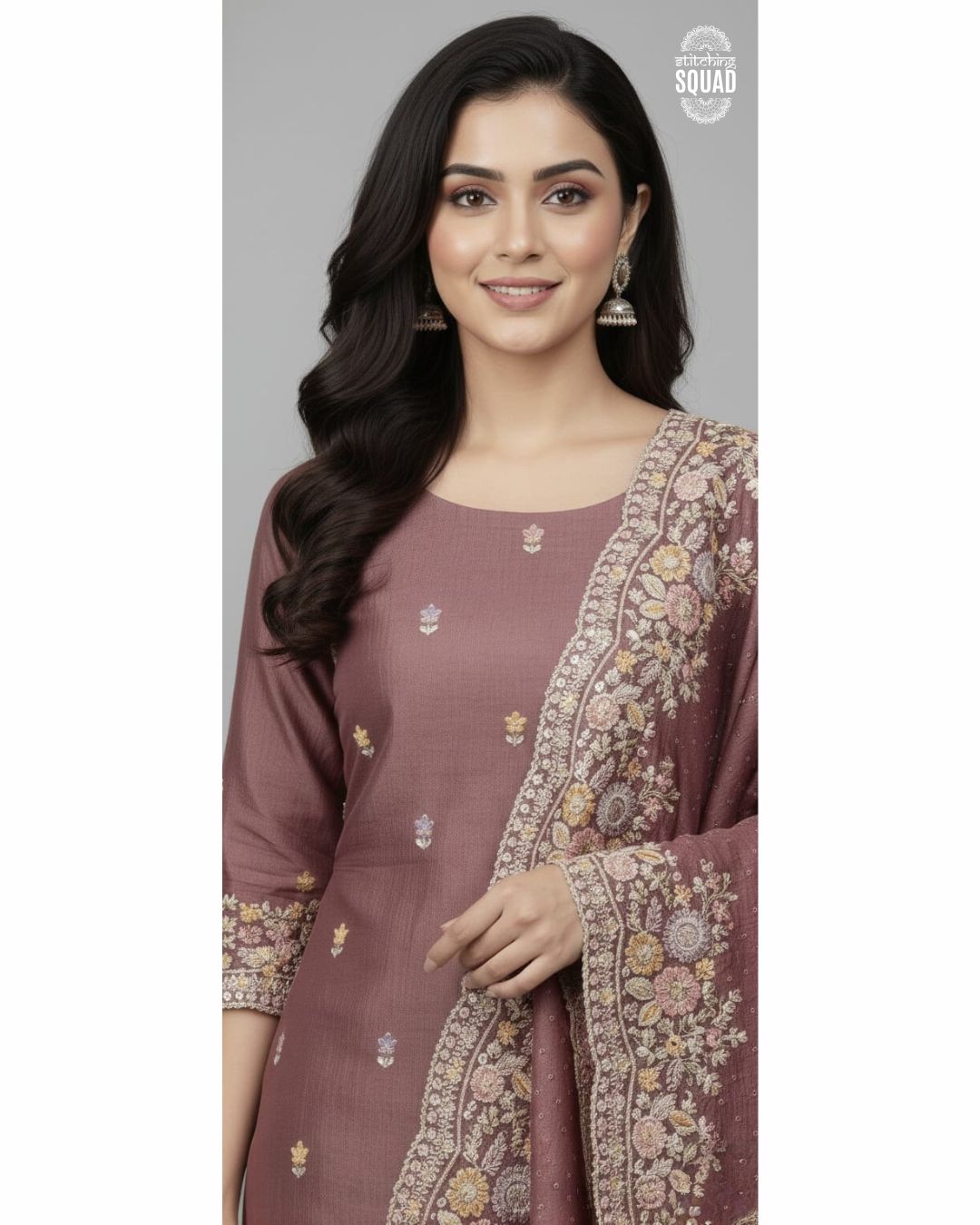 Technicolor Glow: Embroidered Crush Tissue Kurta & Dupatta