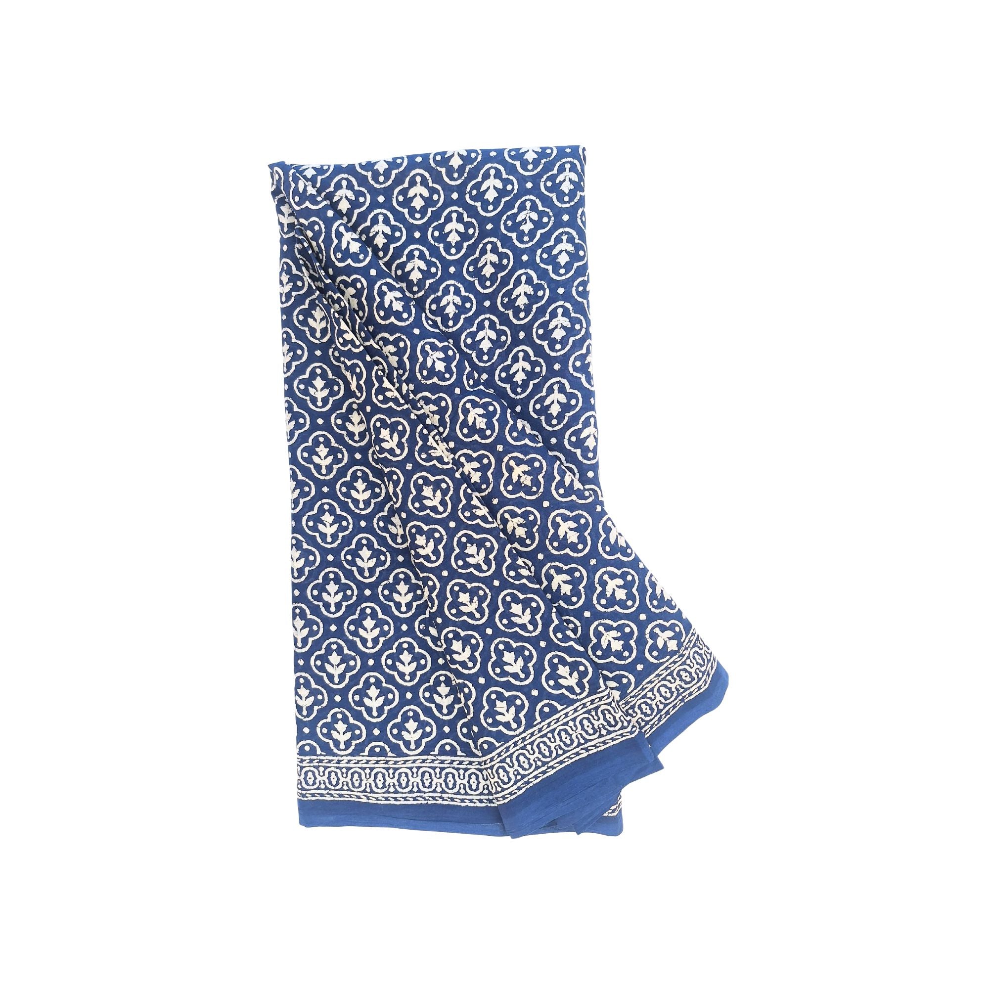 COTTON SAREE WITH HAND BLOCK PRINT