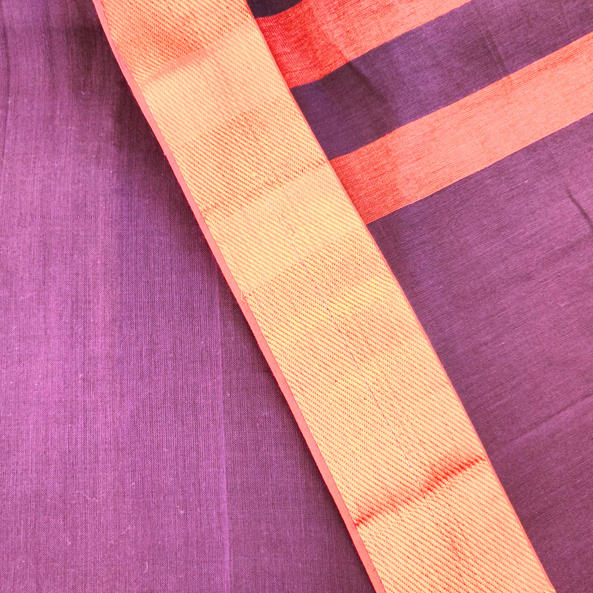 SOUTH POCHAMPALLY SUIT PAIRED WITH RED AND GOLD ZARI BORDER