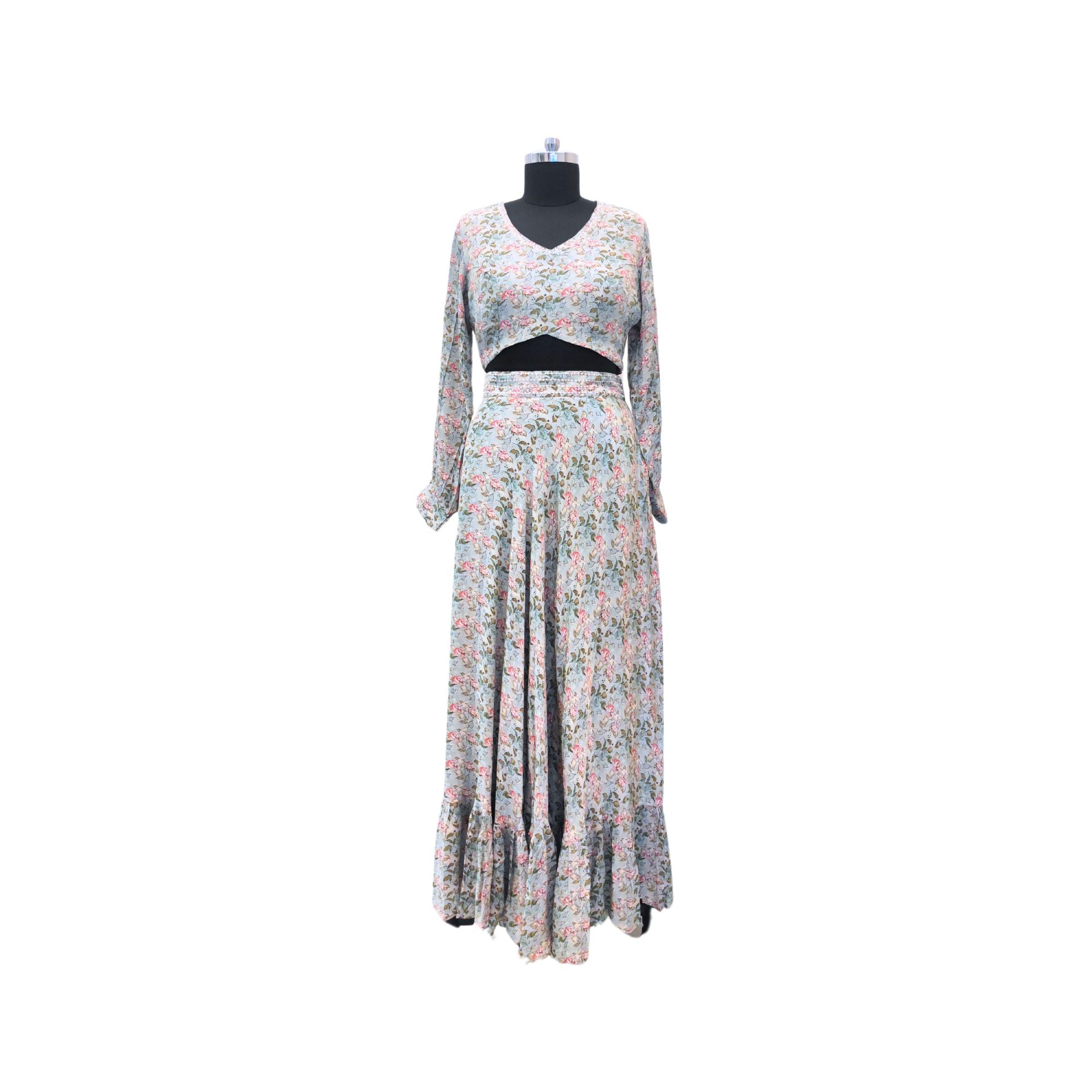 CRAPE CO-ORD SET WITH DIGITAL PRINT