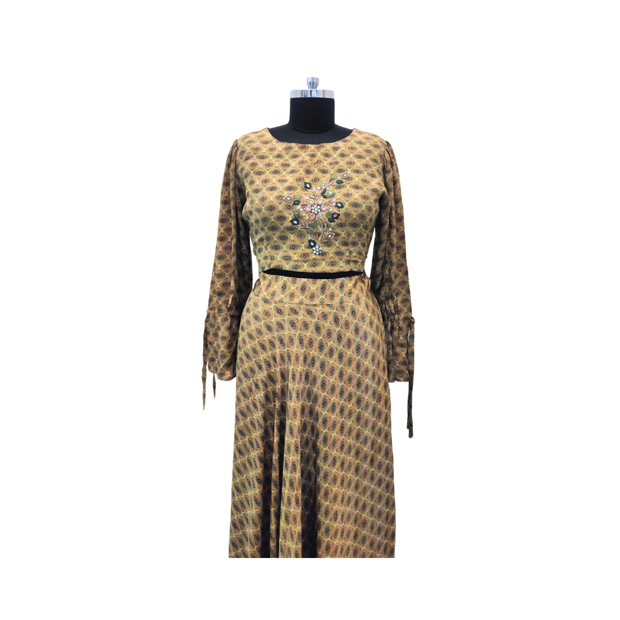 CRAPE CO-ORD SET WITH DIGITAL PRINT