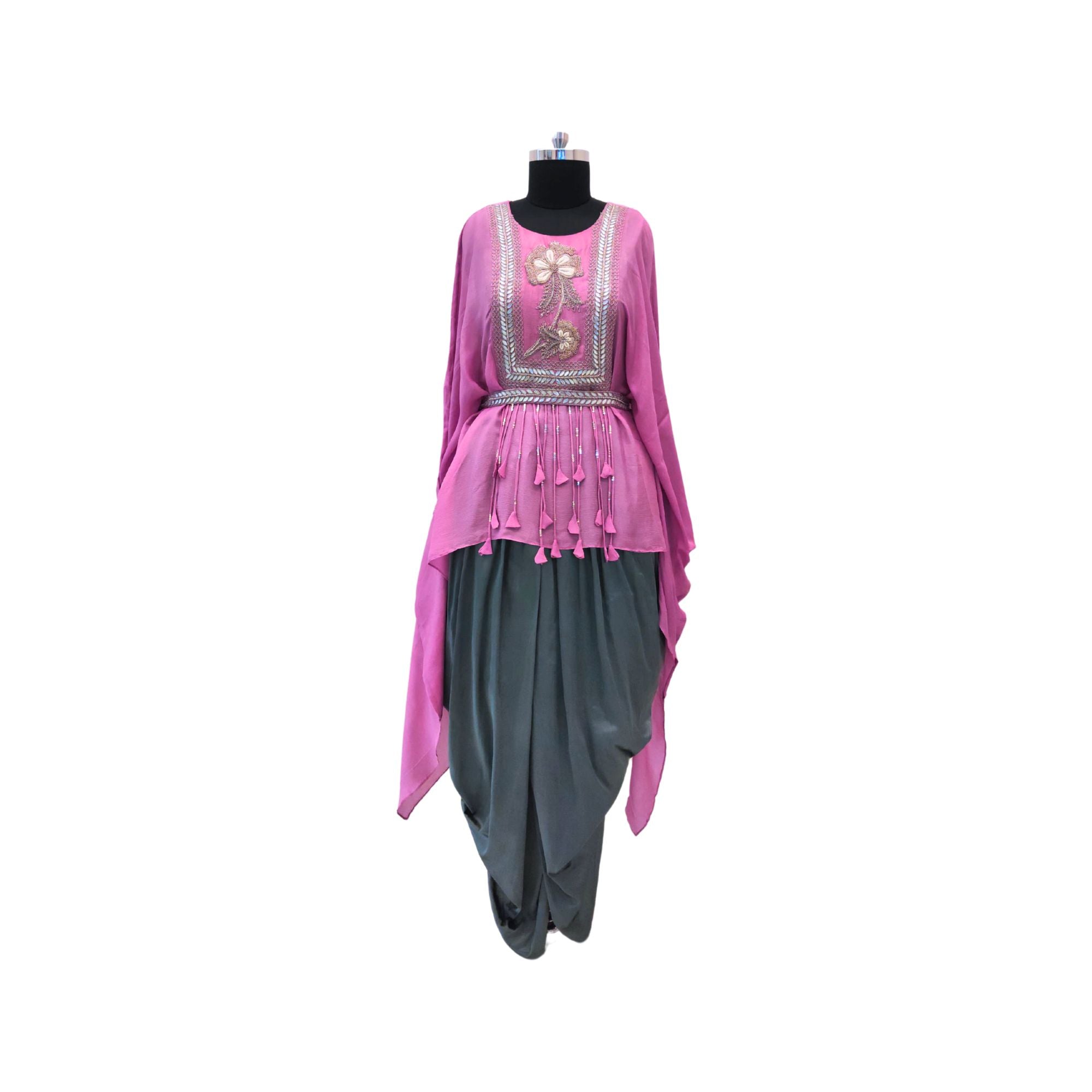 CHINNON KAFTAN WITH DHOTI PANTS