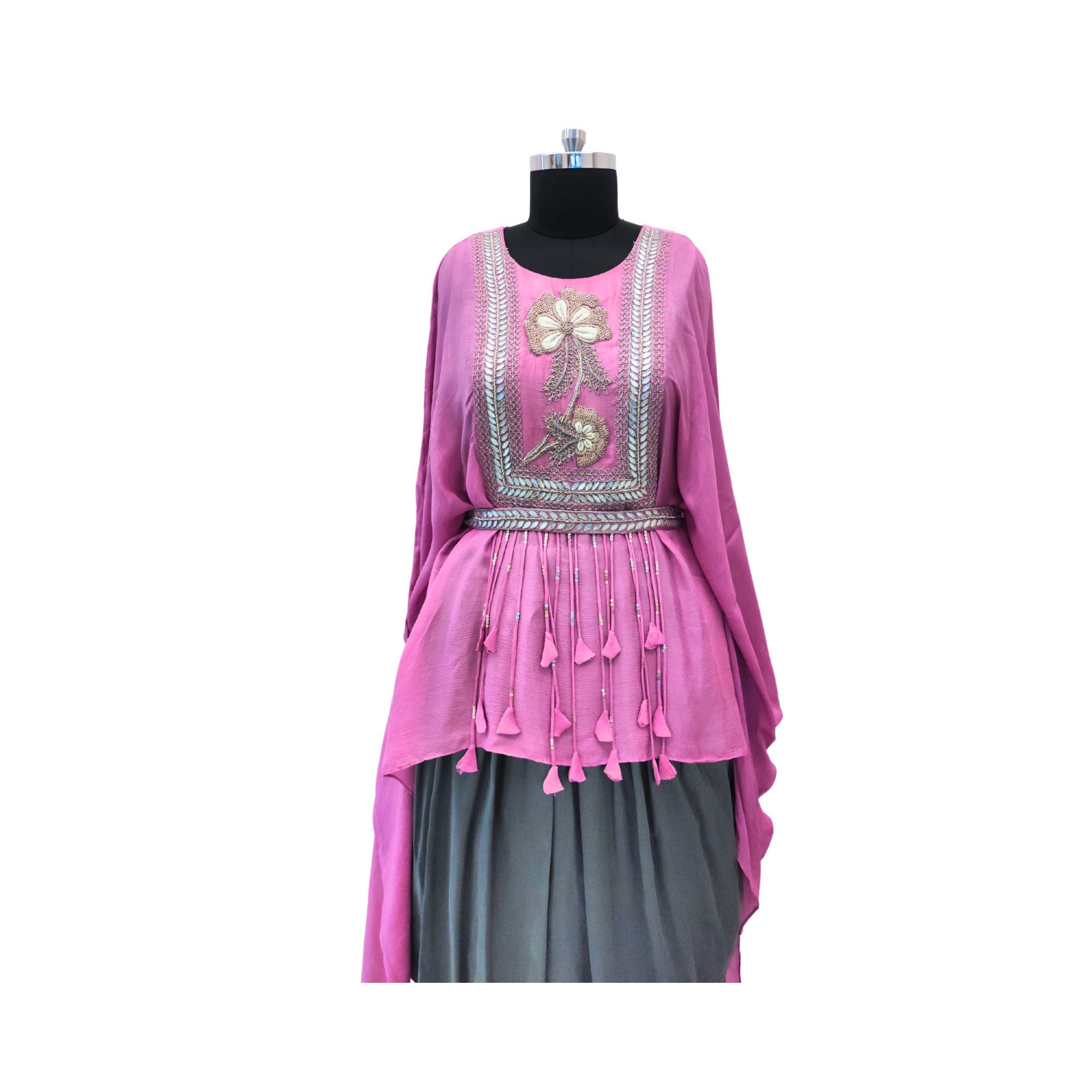 CHINNON KAFTAN WITH DHOTI PANTS