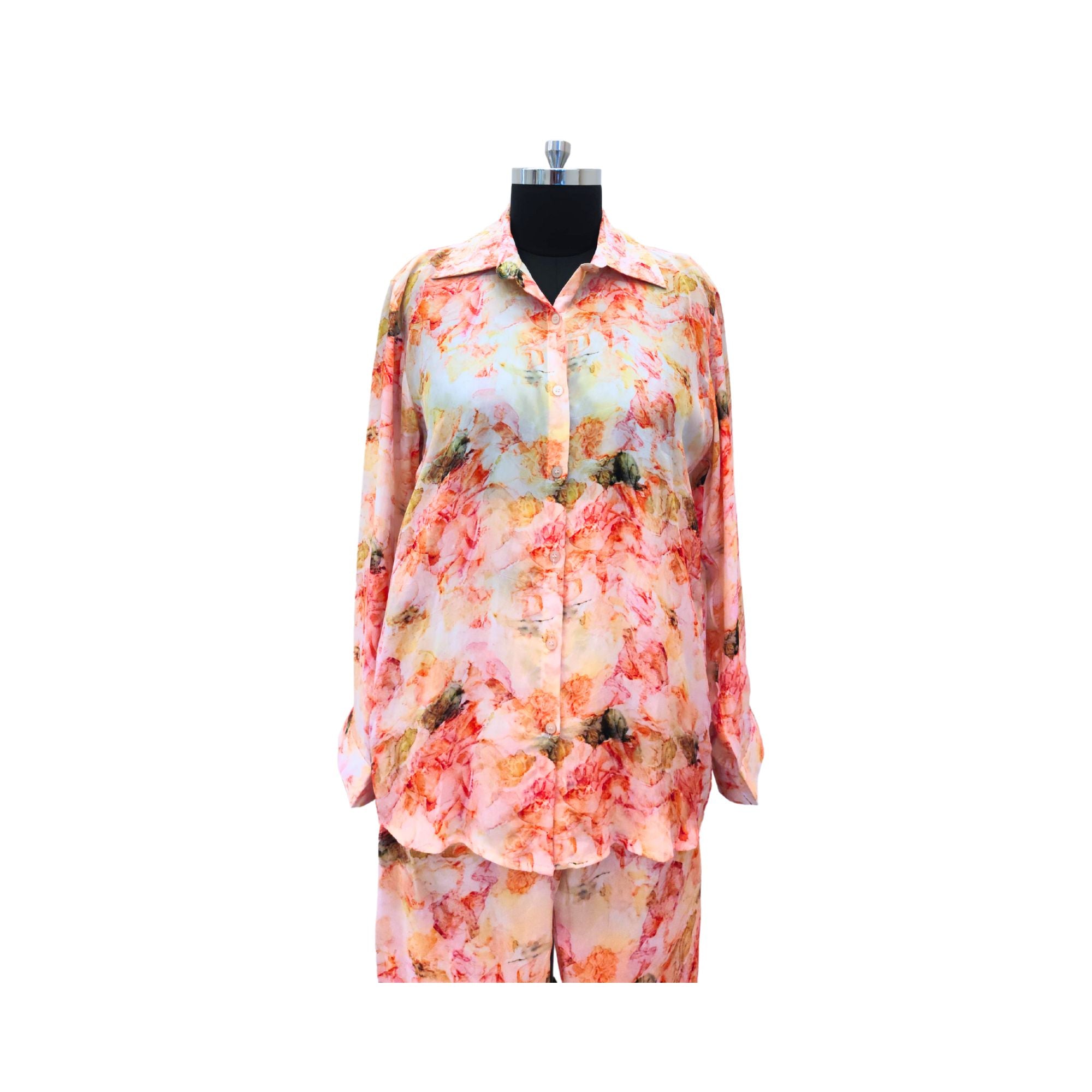 CRAPE CO-ORD SET WITH DIGITAL PRINT