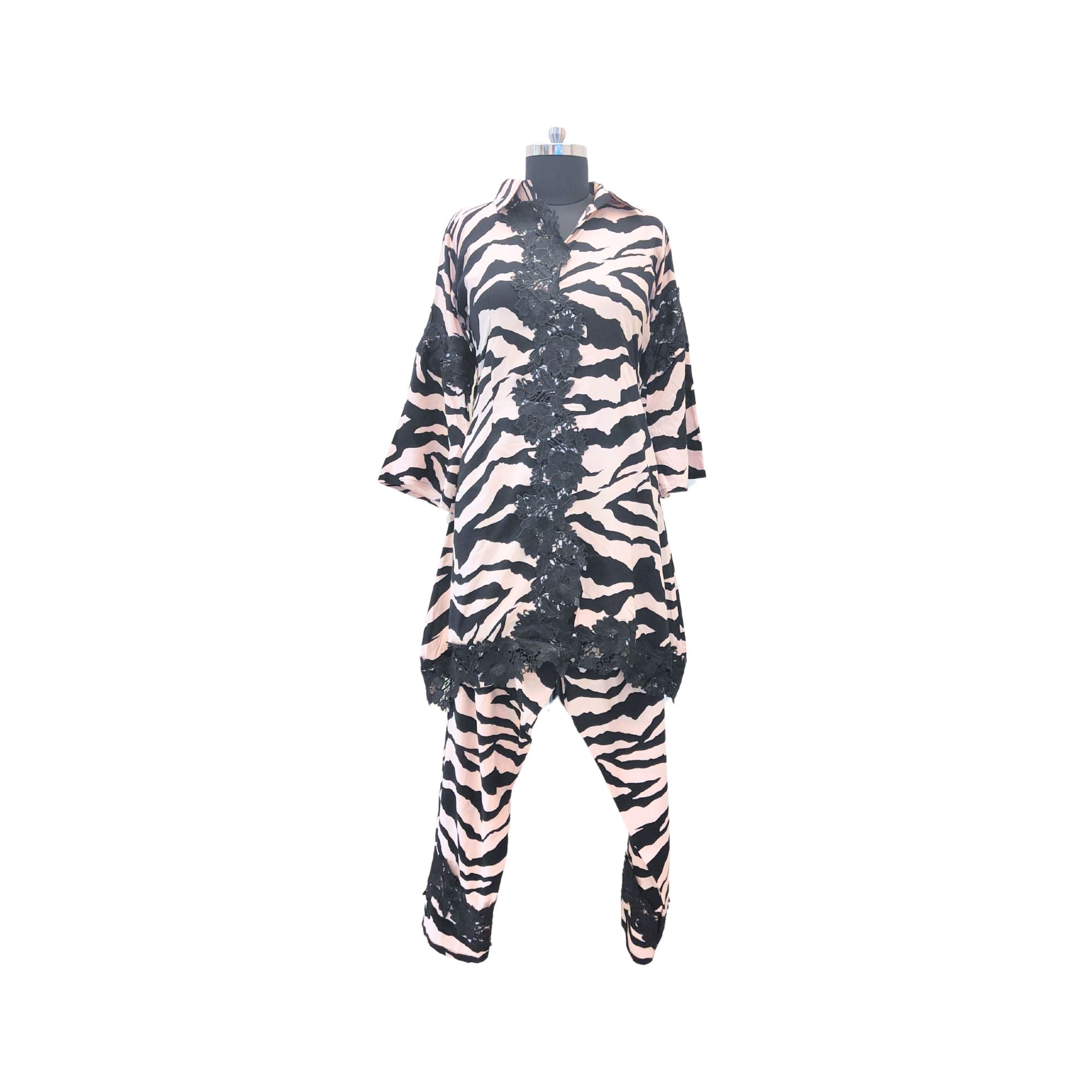 RAYON ANIMAL PRINT CO-ORD SET