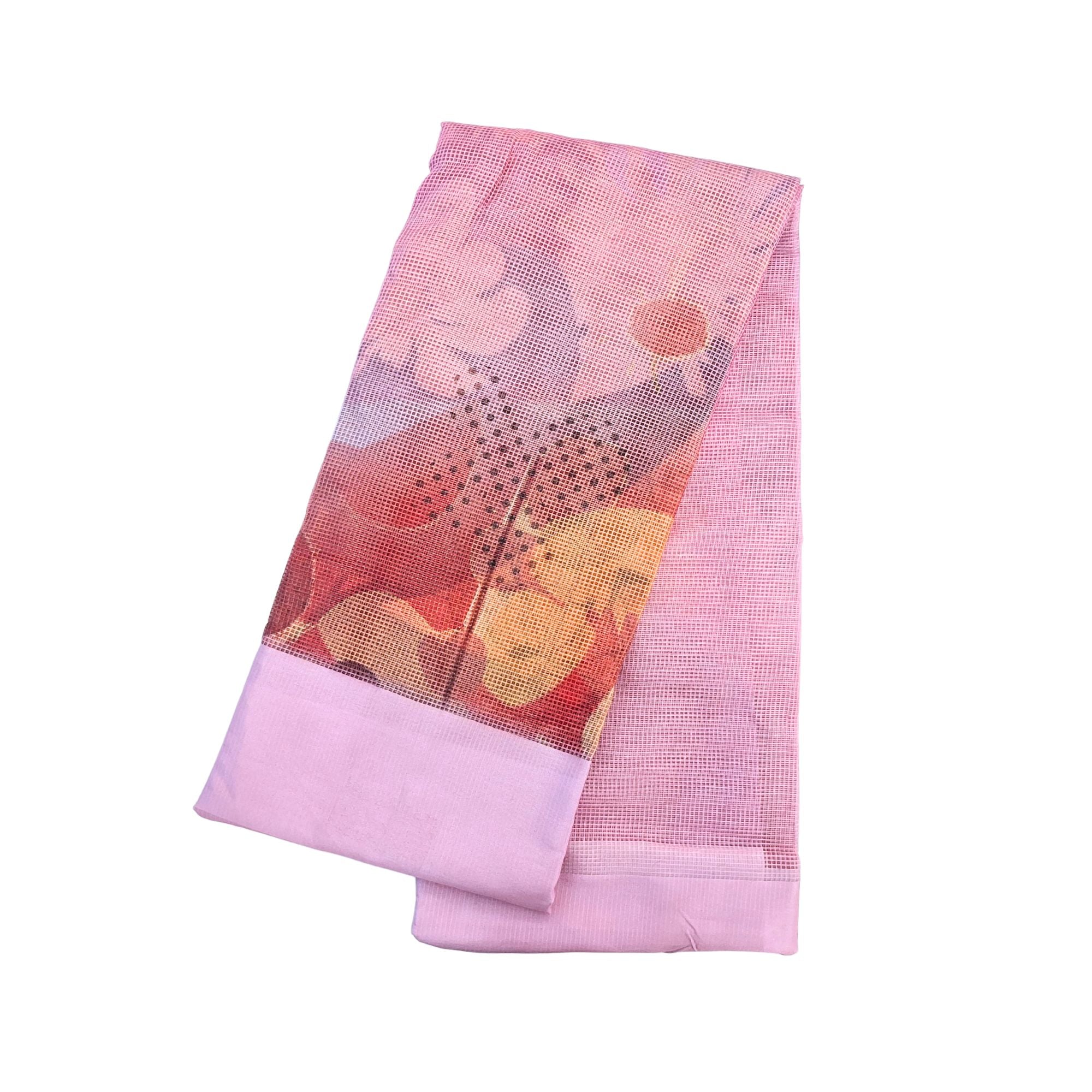 LIGHT PINK KOTA DORIYA SAREE