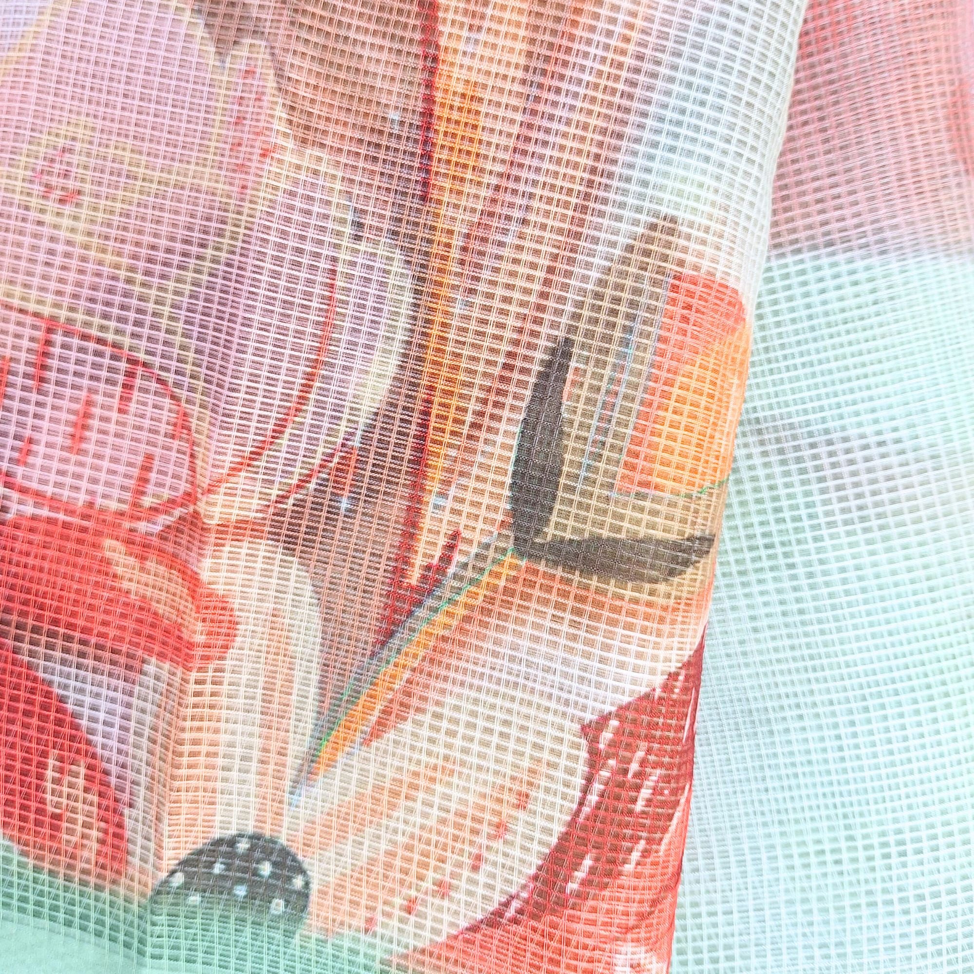 LIGHT PINK KOTA DORIYA SAREE