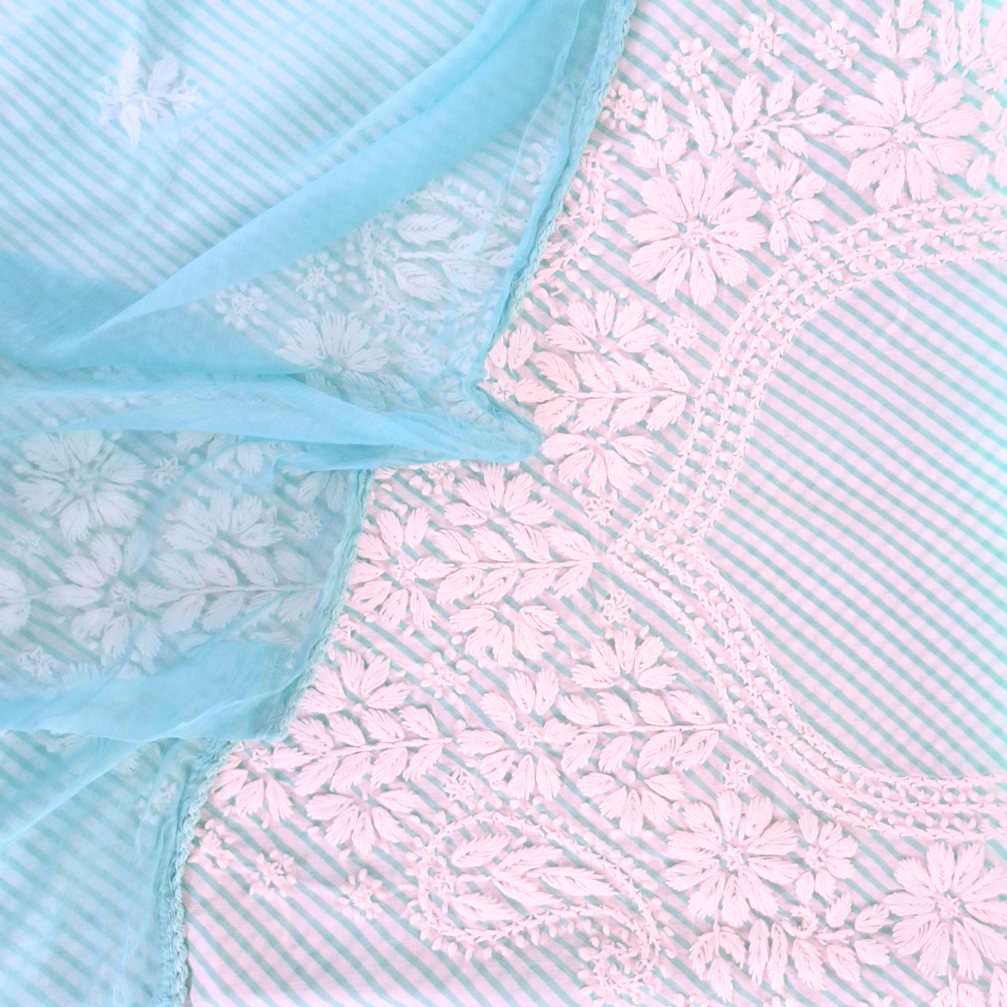 GREEN LEHARIYA LAKHANVI UNSTITCHED SUIT