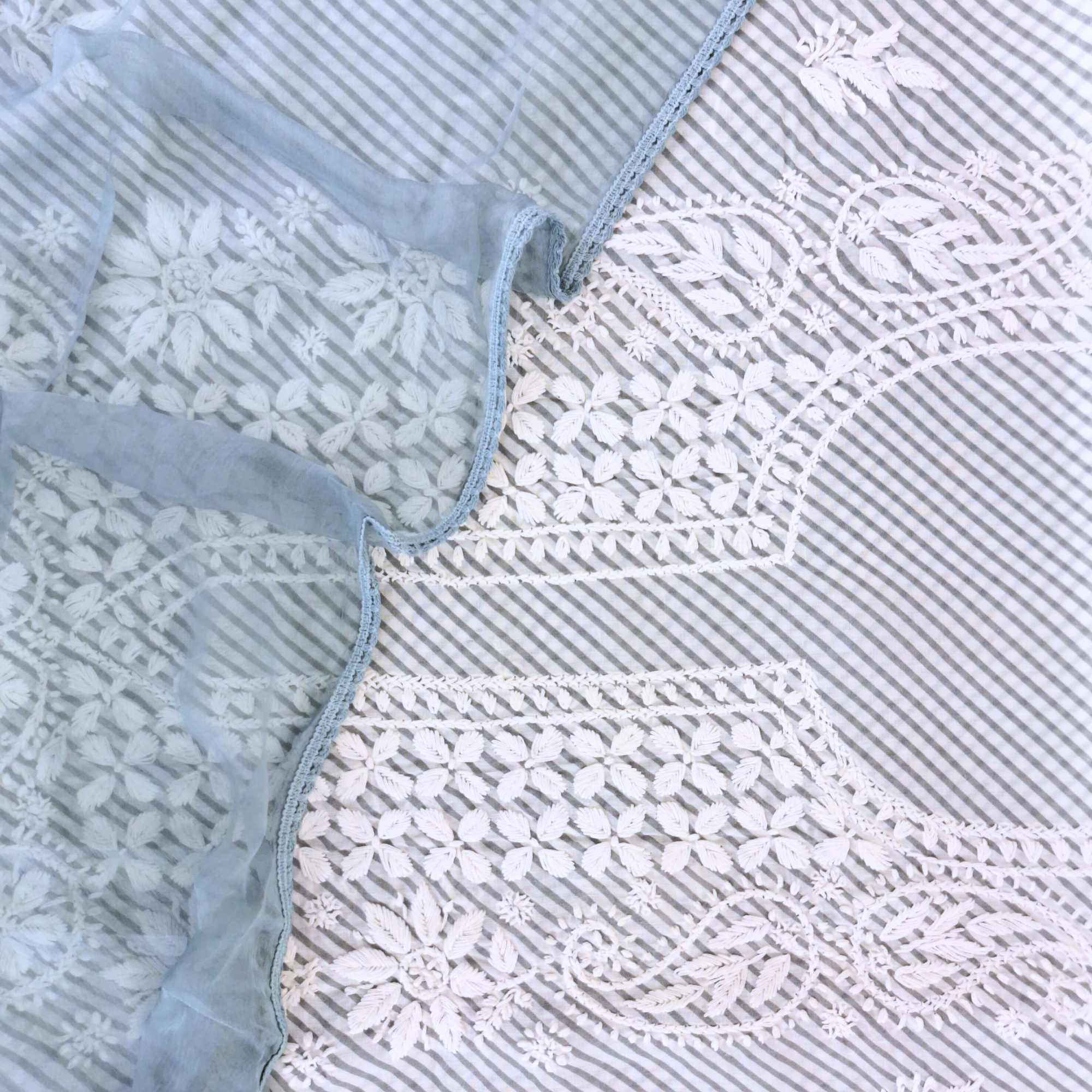 GREY LEHARIYA LAKHANVI UNSTITCHED SUIT