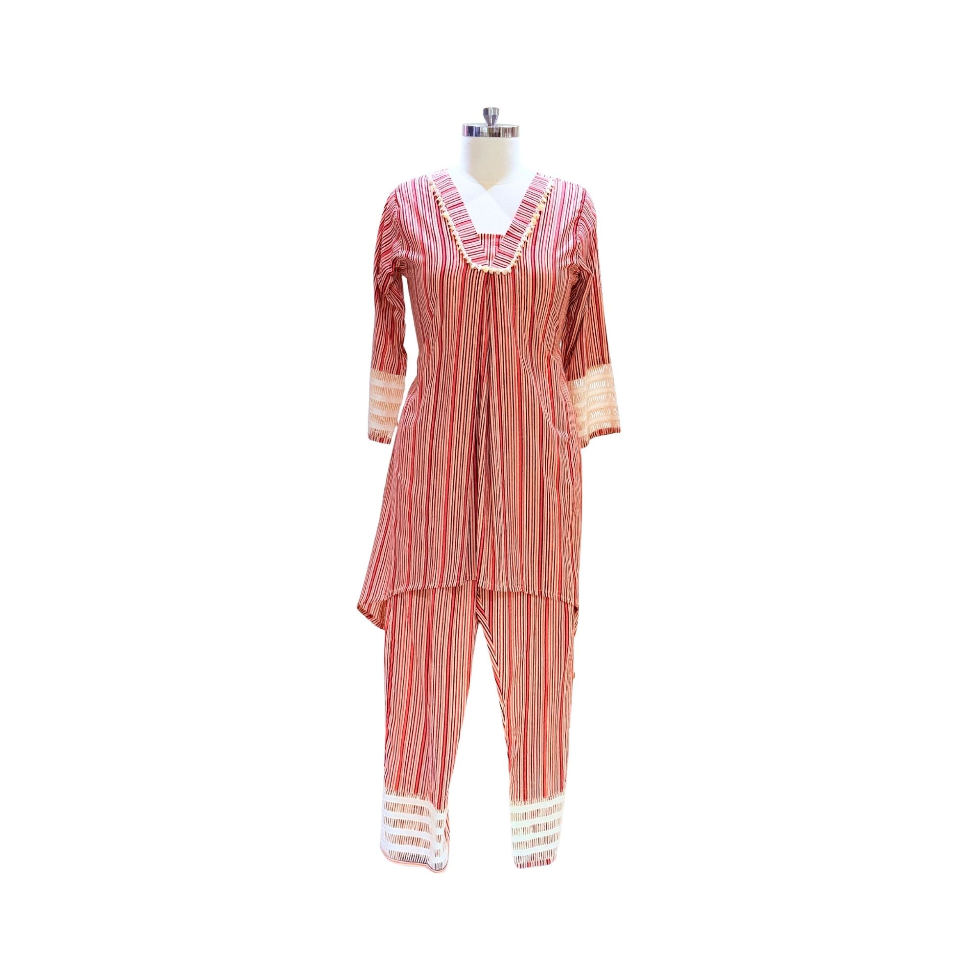 STRIPE COTTON CO-ORD SET