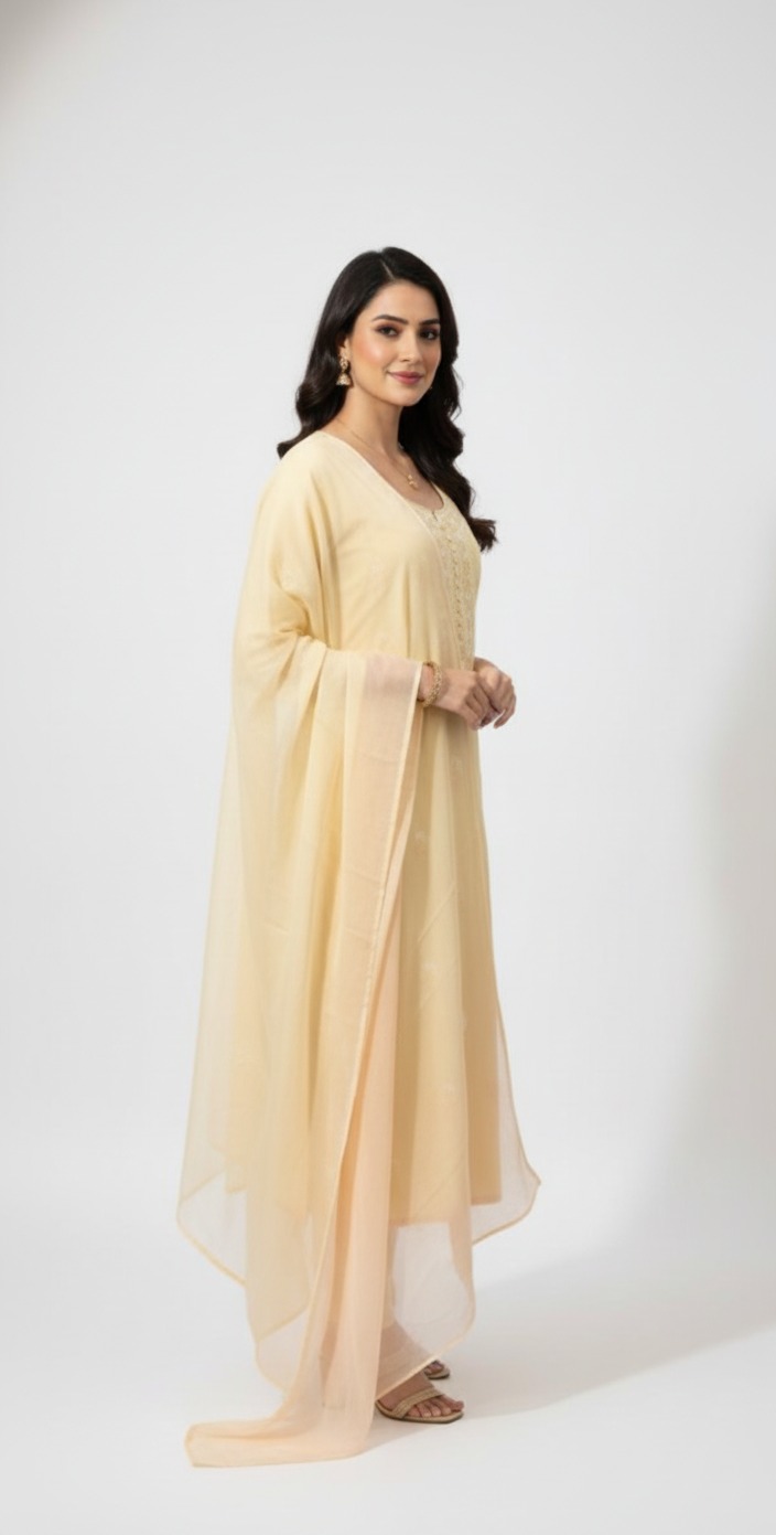 LUCKNOWI COTTON UNSTITCH SUIT