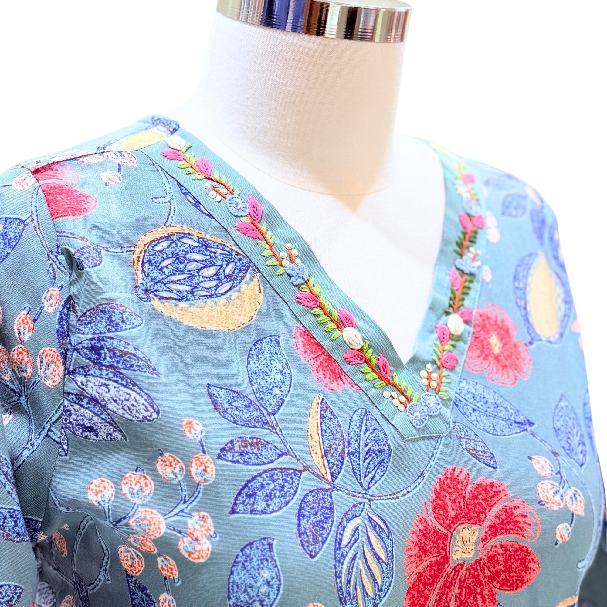 FLORAL PRINT COTTON CO-ORD SET