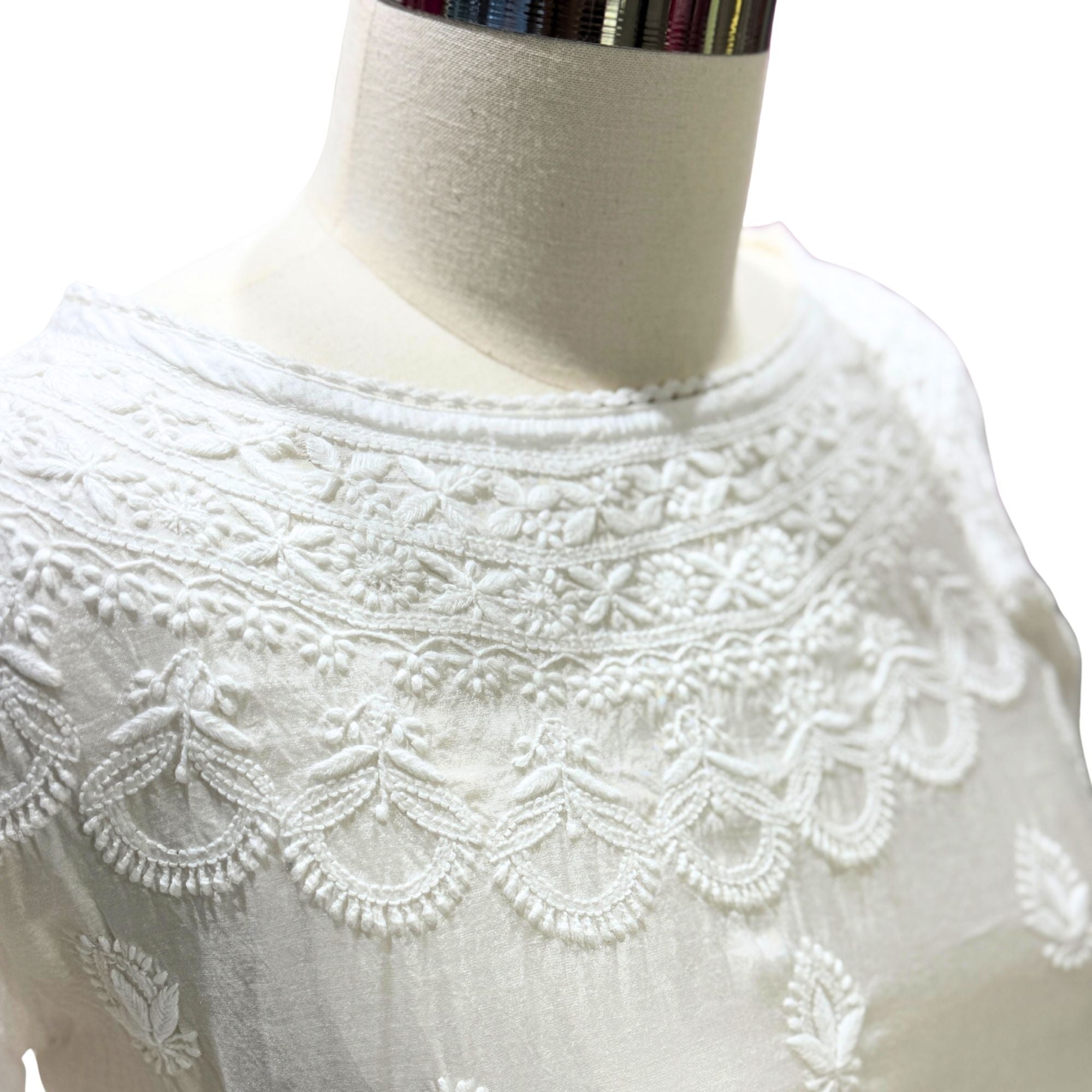 LUCKNOWI  MUL COTTON CROP TOP