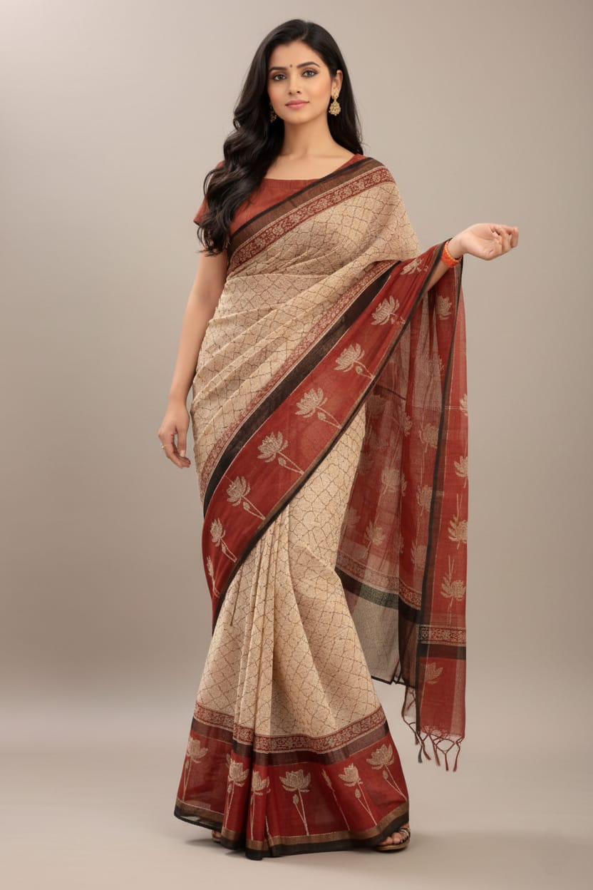 Lightweight, graceful, and timeless — a must-have saree for your collection.