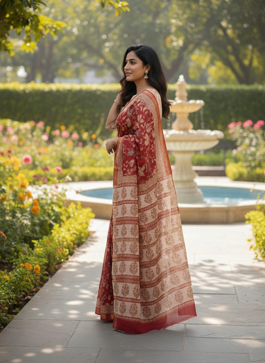 Simple, classy, and forever graceful – a must-have saree for every wardrobe.