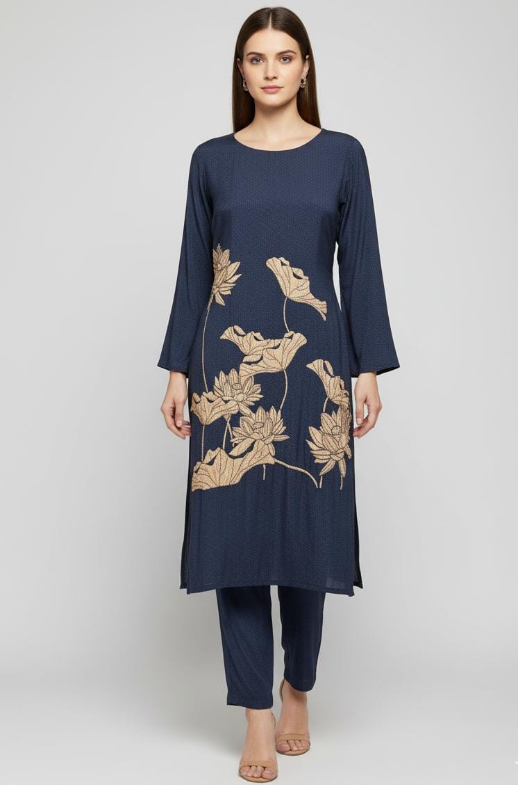 CRAPE CO-ORD SET WITH DIGITAL PRINT