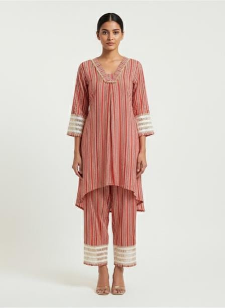 STRIPE COTTON CO-ORD SET