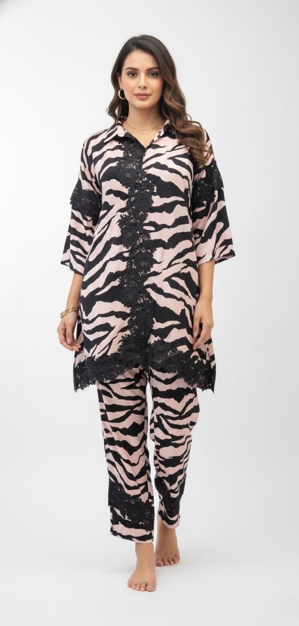 RAYON ANIMAL PRINT CO-ORD SET