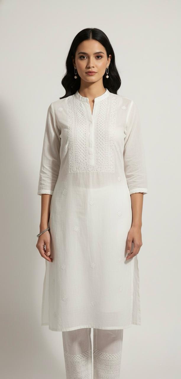 LUCKNOWI CHANDERI CO-ORD SET